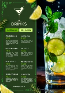 Cardápio Para Drinks ★(PSD|PREMIUM/|MODERNO)★ - Others