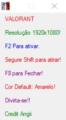 Triggerbot Para Valorant - Indetectavel - Lifetime