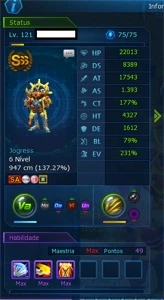 CONTA LADMO>ALPHAMON SUSANOO FULL, CHIPJIOGRESS PERMANENTE - Digimon Masters Online