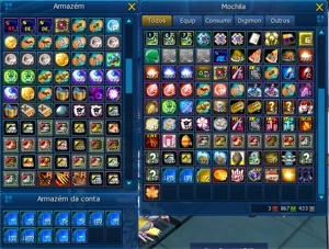 CONTA LADMO>ALPHAMON SUSANOO FULL, CHIPJIOGRESS PERMANENTE - Digimon Masters Online