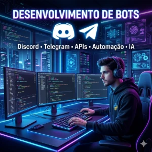 Bots Profissionais para Discord e Telegram | Qualquer Projet