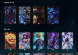 Conta Mestre +250LP - 35 SKINS - League of Legends LOL