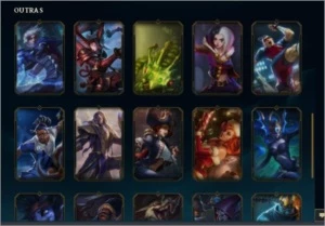 Conta Mestre +250LP - 35 SKINS - League of Legends LOL