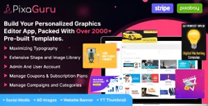 PixaGuru – Plataforma SAAS Para Criar Gráficos, e outros