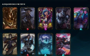 Conta league of legends level 175 pra vender logo LOL