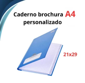 Caderno Brochura A4 com Capa Personalizada - Artesanato e Personalizados
