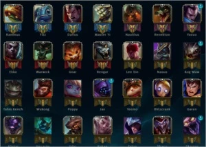 Vendo ou Troco conta prata 1 com 52 campeões é 34 skins - League of Legends LOL