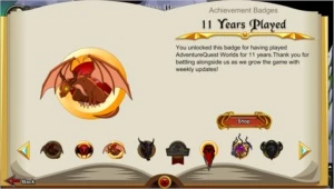 Conta AQW - 11 anos com 2869 AC - Adventure Quest World
