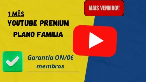 Youtube Premium Familia (06 Membros)