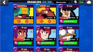 Conta Brawl Stars 16 mil troféus com todos os lendários