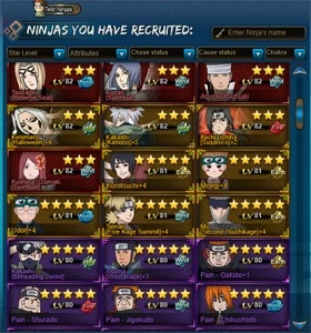 Conta Naruto Online NA top 2, tranca nível, Shisui full - Outros