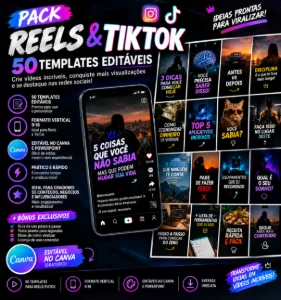 Pack Reels/TikTok - Entrega automatica - Arte Digital Artes Canva
