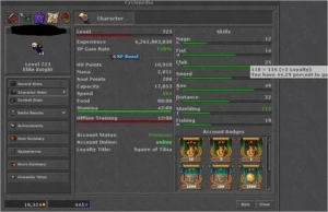 SELL ELITE KNIGHT 723- NON PVP- BR! - Tibia