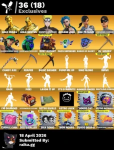 292 skins | Renegade Raider | Arcane Jinx | 200 VB - Fortnite