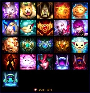 Conta League of Legends, 122 skins, Gold 1 LOL