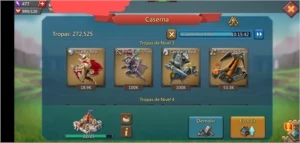 Conta com 13M de poder e em evolução constante - Lords Mobile
