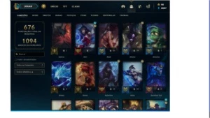 Conta LOL Gold Todos CAMPEOES 189 SKINS 1300 R$ Investidos - League of Legends