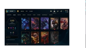 Conta LOL Gold Todos CAMPEOES 189 SKINS 1300 R$ Investidos - League of Legends