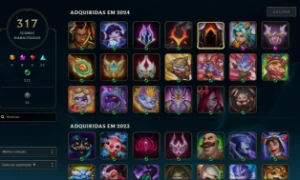 Conta Lol - Todos Os Campeões + 214 Skins - League of Legends