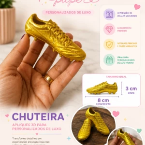 Aplique 3D chuteira