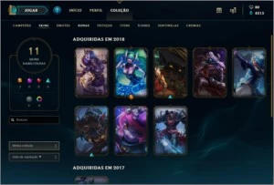 Conta League Of Legends Platina 4 LOL