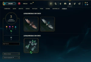 Platina 2 com 50 Champs e 17 Skins - League of Legends LOL