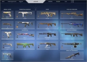 CONTA DE VALORANT COM MUITAS SKINS!