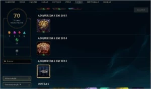 CONTA LOL DIAMANTE 4 - League of Legends