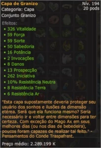 Capa de Granizo - Helioboros - Dofus