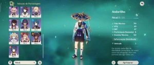 CONTA AR10 - Andarilho(Scaramouche), Mona e Diluc - Genshin Impact