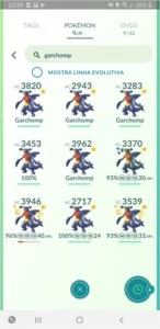Conta de Pokémon GO.