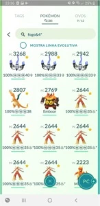 Conta de Pokémon GO.