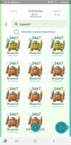 Conta de Pokémon GO.