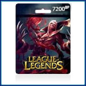 7200 RIOT POINTS - CARTÃO RP BR BRASIL - League of Legends LOL