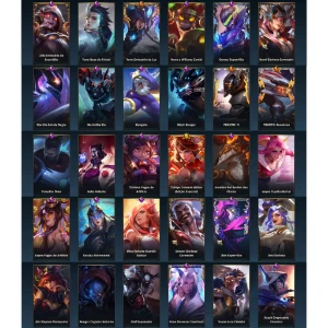 Conta mestre 12Molduras/42 skins - League of Legends: Wild Rift LOL WR