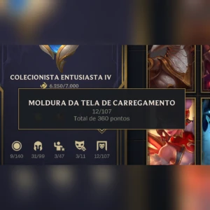 Conta mestre 12Molduras/42 skins - League of Legends: Wild Rift LOL WR