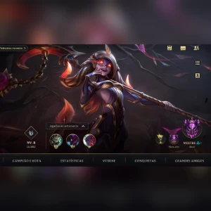 Conta mestre 12Molduras/42 skins - League of Legends: Wild Rift LOL WR