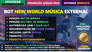 Bot New World de Música ✅ 100% Indetectável e Exclusivo