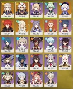 [NA | AR 50+] Conta com ALBEDO, ITTO, Keqing e Qiqi [Lumine] - Genshin Impact