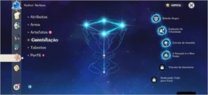 Conta genshin impact AR37 (jean, venti, mona e qiqi)