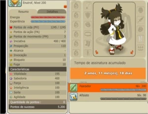 Conta 200 no Servidor Spiritia Dofus