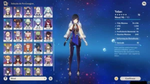 Conta Genshin AR60 - Yelan, ayato, raiden, haitham e mt mais - Genshin Impact