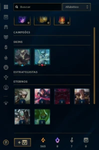 Conta League of Legends Full Acesso - 74 Champs e 52 skins LOL