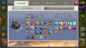 Conta Clash of Clans CV9 quase full