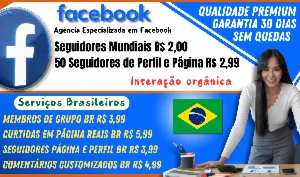 Facebook: Seguidores Reais, Membros, Curtidas e Comentários, - Redes Sociais