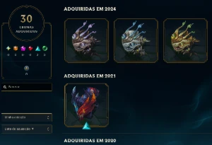 CONTA LOL: Level 236 | 291 SKINS | 170 campeões - League of Legends
