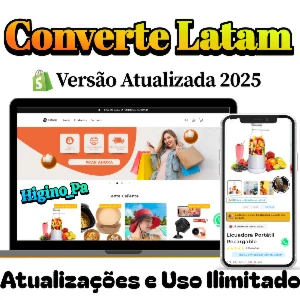 Tema Shopify Converte Latan Espanhol + Atualizações Brindes - Others