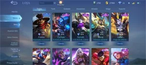 Conta com mais de 200 skins!!! - Mobile Legends