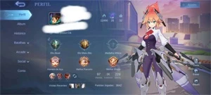 Conta com mais de 200 skins!!! - Mobile Legends