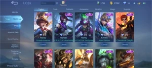Conta com mais de 200 skins!!! - Mobile Legends